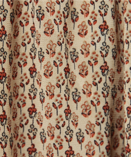 natural couture（ナチュラルクチュール）の「【natural couture NICE CLAUP】花柄ワンピース（ワンピース・レディース・ベージュ/ボルドー/ブラック・FREE）」の6枚目の写真