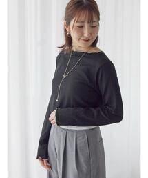 シャーリングメロー前後2WAYトップス