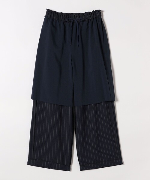 quaranciel(カランシエル)の「quaranciel:〈洗濯可能〉ストライプ イージー ワイド パンツ(セットアップ対応)(その他パンツ・レディース・ベージュ/ネイビー・36/38/40)」の21枚目の写真