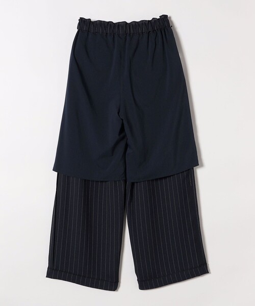 quaranciel(カランシエル)の「quaranciel:〈洗濯可能〉ストライプ イージー ワイド パンツ(セットアップ対応)(その他パンツ・レディース・ベージュ/ネイビー・36/38/40)」の22枚目の写真
