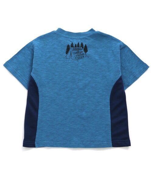 F.O.KIDS（エフオーキッズ）の「Trout&Camp Tee（Tシャツ/カットソー・キッズ・キナリ/ブルー/グレー・80/90/95/110/150/120/130/140/100）」の4枚目の写真