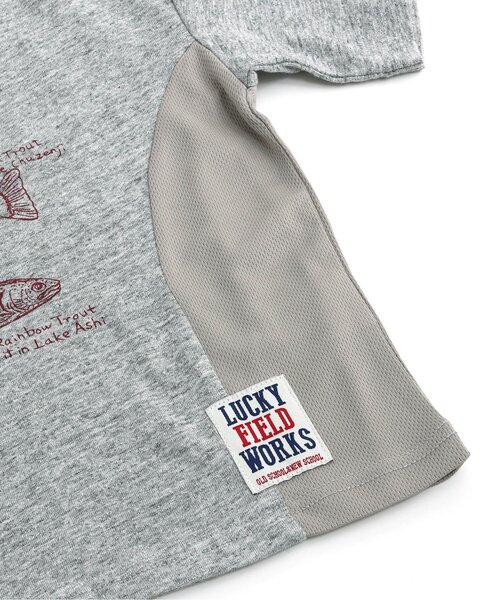 F.O.KIDS（エフオーキッズ）の「Trout&Camp Tee（Tシャツ/カットソー・キッズ・キナリ/ブルー/グレー・80/90/95/110/150/120/130/140/100）」の5枚目の写真