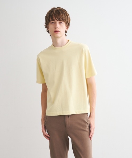 【セール】ヘビーマーセライズコットン クルーネック（Tシャツ/カットソー）｜three dots（スリードッツ）