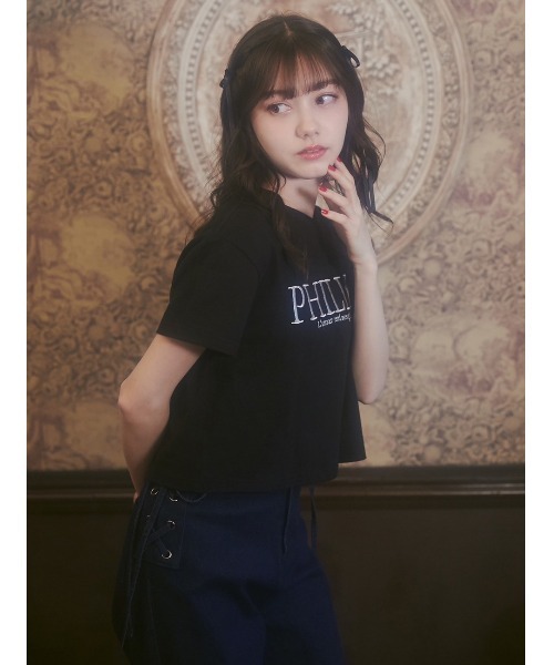 PHILLY(フィリー)の「【PHILLY】ロゴTシャツ(Tシャツ/カットソー・レディース・ブラック/ホワイト・FREE)」の11枚目の写真