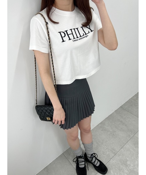 PHILLY(フィリー)の「【PHILLY】ロゴTシャツ(Tシャツ/カットソー・レディース・ブラック/ホワイト・FREE)」の6枚目の写真