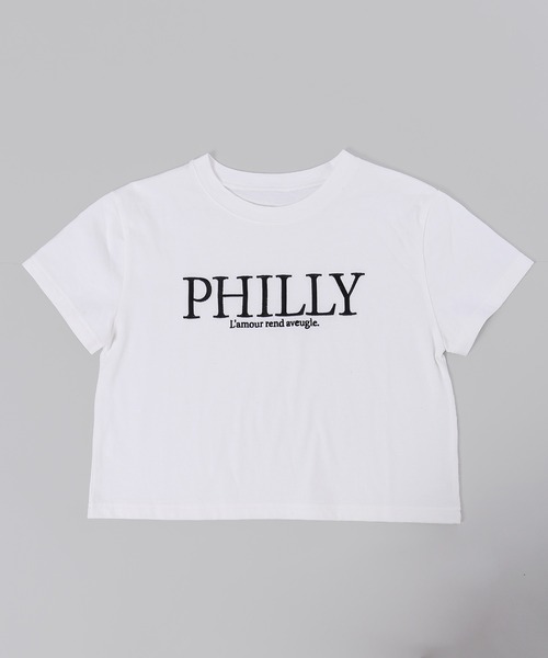 PHILLY(フィリー)の「【PHILLY】ロゴTシャツ(Tシャツ/カットソー・レディース・ブラック/ホワイト・FREE)」の12枚目の写真
