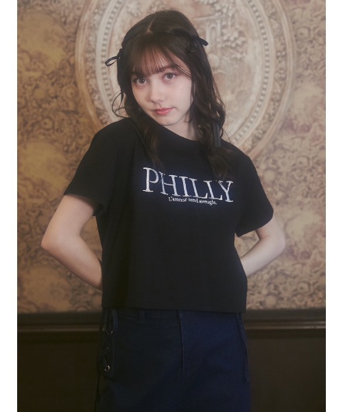 PHILLY(フィリー)の「【PHILLY】ロゴTシャツ(Tシャツ/カットソー・レディース・ブラック/ホワイト・FREE)」の19枚目の写真