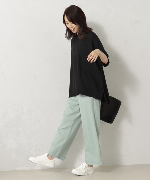 FOUND GOOD（ファウンドグッド）の「ポンチョニット（ニット/セーター・レディース・パープル系2/ブルー系6/ブラック/アイボリー・M/L）」の5枚目の写真