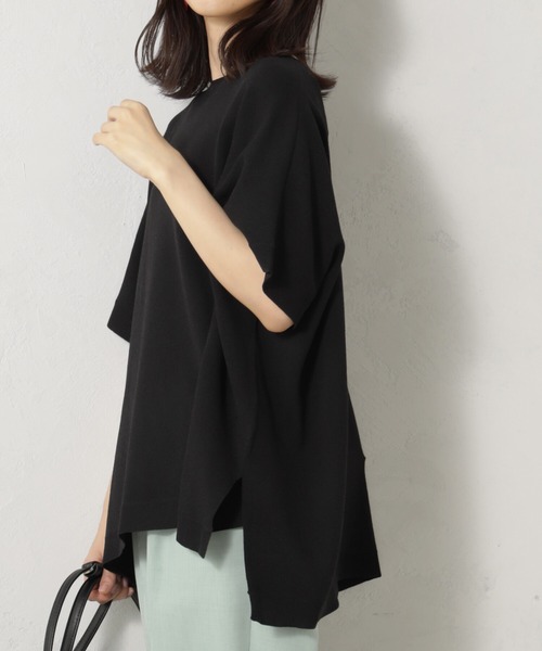 FOUND GOOD（ファウンドグッド）の「ポンチョニット（ニット/セーター・レディース・パープル系2/ブルー系6/ブラック/アイボリー・M/L）」の8枚目の写真