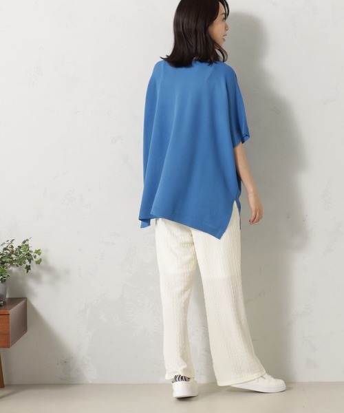 FOUND GOOD（ファウンドグッド）の「ポンチョニット（ニット/セーター・レディース・パープル系2/ブルー系6/ブラック/アイボリー・M/L）」の16枚目の写真