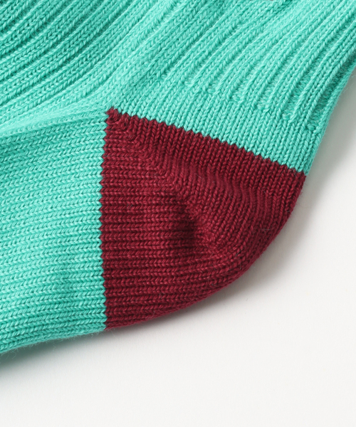 Whimsy(ウィムジー)の「【Whimsy / ウィムジー】V Emajy Socks(ソックス/靴下・メンズ・イエロー/ホワイト/グリーン系その他/ブラック・FREE)」の7枚目の写真