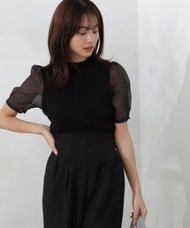 PROPORTION BODY DRESSING | オーガンジースリーブニット / 1214170501(ニット/セーター)