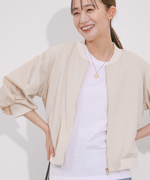 【セール】ジャージアウトジップスリーブブルゾン（ブルゾン）｜Jayro（ジャイロ）