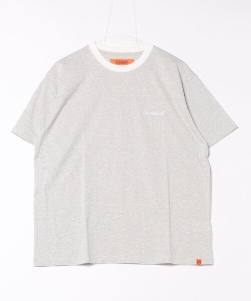 【セール】【UNIVERSAL OVERALL】MICRO BORDER TEE U2413209-C（Tシャツ/カットソー）｜UNIVERSAL OVERALL（ユニバーサルオーバーオール）