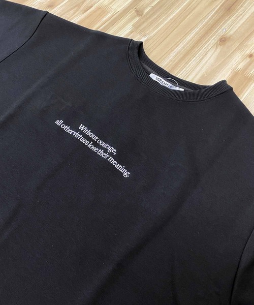 TopIsm(トップイズム)の「ロゴ刺繍入り 半袖スウェット(スウェット・メンズ・ブルー系その他/チャコールグレー/ブラック・LL/M/L)」の5枚目の写真