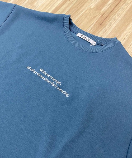 TopIsm(トップイズム)の「ロゴ刺繍入り 半袖スウェット(スウェット・メンズ・ブルー系その他/チャコールグレー/ブラック・LL/M/L)」の11枚目の写真