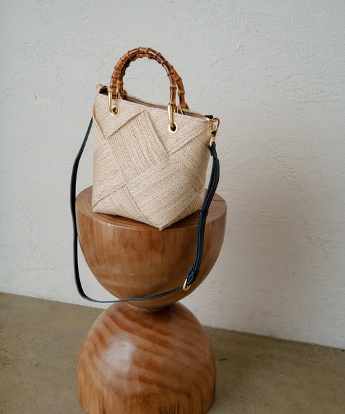 VIOLADORO/ヴィオラドーロ】 アバカメッシュバンブーBAG ヴィオラ