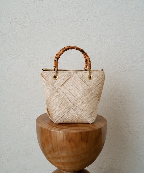 VIOLADORO/ヴィオラドーロ】 アバカメッシュバンブーBAG ヴィオラ