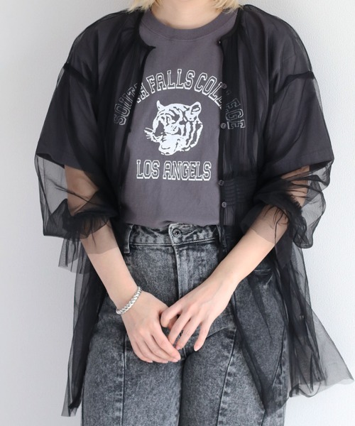 cepo（セポ）の「アソート リメイクロゴTee（Tシャツ/カットソー・レディース・ピンク/ベージュ/チャコール・M）」の4枚目の写真