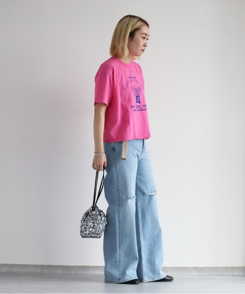 cepo（セポ）の「アソート リメイクロゴTee（Tシャツ/カットソー・レディース・ピンク/ベージュ/チャコール・M）」の8枚目の写真