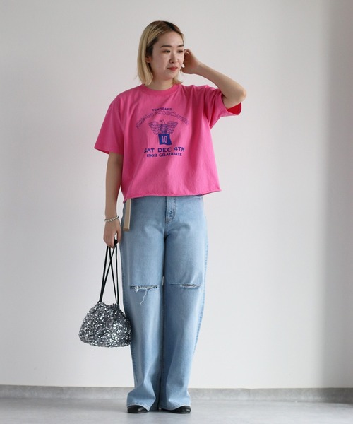 cepo（セポ）の「アソート リメイクロゴTee（Tシャツ/カットソー・レディース・ピンク/ベージュ/チャコール・M）」の15枚目の写真