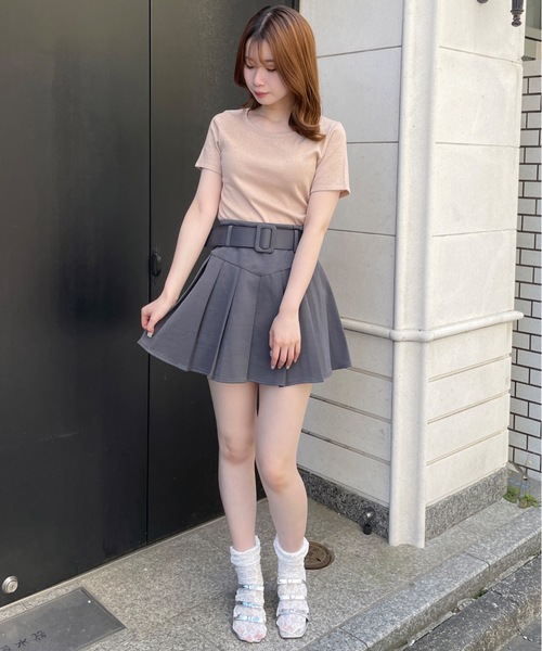 one way(ワンウェイ)の「ラメTシャツ(Tシャツ/カットソー・レディース・チャコールグレー/アイボリー/コバルトブルー/コーラルピンク・FREE)」の19枚目の写真