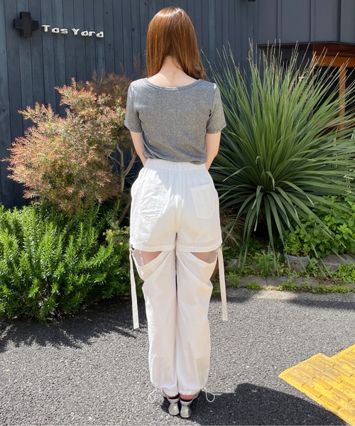 one way(ワンウェイ)の「ラメTシャツ(Tシャツ/カットソー・レディース・チャコールグレー/アイボリー/コバルトブルー/コーラルピンク・FREE)」の12枚目の写真