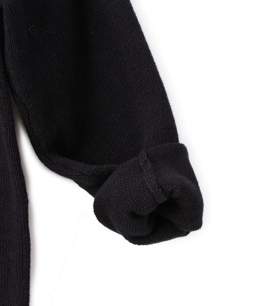 green label relaxing（グリーンレーベルリラクシング）の「コットン ラインVネック プルオーバー◆（ニット/セーター・キッズ・オフホワイト/ネイビー・S/105/M/115/L/125）」の8枚目の写真