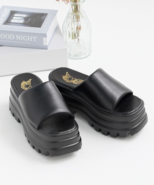 LOVEHUNTER（ラブハンター）の「厚底 トリプルソール スライドサンダル (1679)/Love Hunter（サンダル・レディース・ブラック・3L/LL/L/M/S/SS）」の2枚目の写真