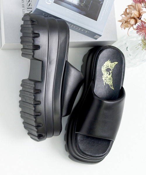 LOVEHUNTER（ラブハンター）の「厚底 トリプルソール スライドサンダル (1679)/Love Hunter（サンダル・レディース・ブラック・3L/LL/L/M/S/SS）」の3枚目の写真