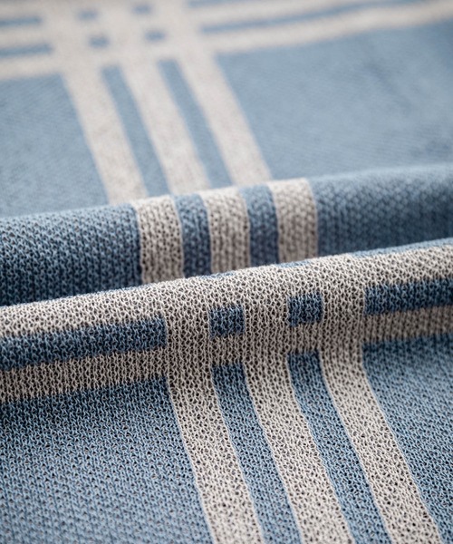 接触冷感 オーバーサイズチェック柄サマーニットカーディガン（カーディガン/ボレロ）｜Rocky Monroe（ロッキーモンロー）