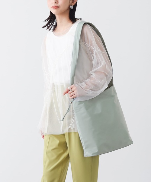 n'OrLABEL(ノアールレーベル)の「『ツイルギャザー2wayトートバッグ』(トートバッグ・レディース・ライトグレー/グリーン/ブラック・FREE)」の22枚目の写真