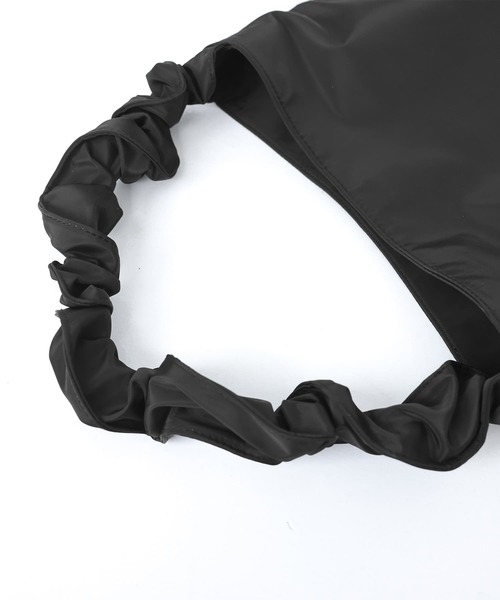 n'OrLABEL(ノアールレーベル)の「『ツイルギャザー2wayトートバッグ』(トートバッグ・レディース・ライトグレー/グリーン/ブラック・FREE)」の6枚目の写真