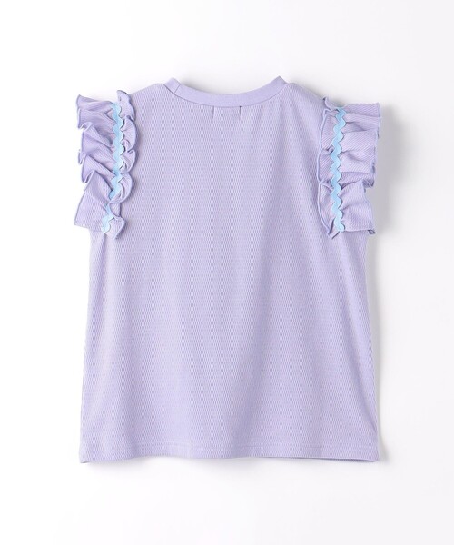 green label relaxing（グリーンレーベルリラクシング）の「ハニカム ナミナミテープ Tシャツ 100cm-130cm（Tシャツ/カットソー・キッズ・オフホワイト/ライラック/オレンジ・120cm/110cm/100cm/130cm）」の17枚目の写真