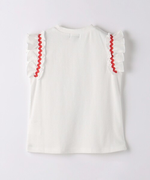 green label relaxing（グリーンレーベルリラクシング）の「ハニカム ナミナミテープ Tシャツ 100cm-130cm（Tシャツ/カットソー・キッズ・オフホワイト/ライラック/オレンジ・120cm/110cm/100cm/130cm）」の13枚目の写真