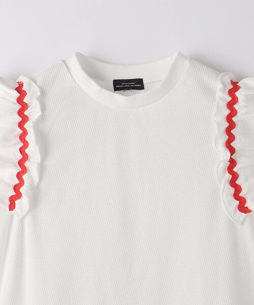 green label relaxing（グリーンレーベルリラクシング）の「ハニカム ナミナミテープ Tシャツ 100cm-130cm（Tシャツ/カットソー・キッズ・オフホワイト/ライラック/オレンジ・120cm/110cm/100cm/130cm）」の12枚目の写真