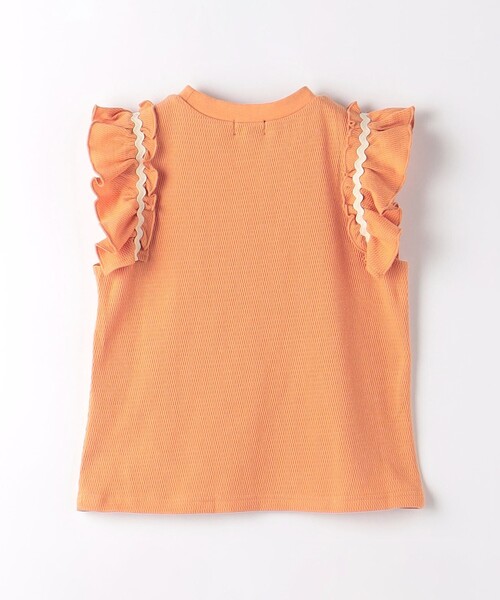 green label relaxing（グリーンレーベルリラクシング）の「ハニカム ナミナミテープ Tシャツ 100cm-130cm（Tシャツ/カットソー・キッズ・オフホワイト/ライラック/オレンジ・120cm/110cm/100cm/130cm）」の9枚目の写真