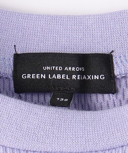 green label relaxing（グリーンレーベルリラクシング）の「ハニカム ナミナミテープ Tシャツ 100cm-130cm（Tシャツ/カットソー・キッズ・オフホワイト/ライラック/オレンジ・120cm/110cm/100cm/130cm）」の5枚目の写真