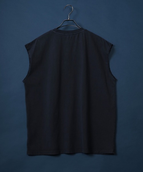 ANPAS（アンパス）の「Vintage Design Pigment No Sleeve Shirts/ピグメント加工 オーバーサイズ ヴィンテージライク ロックプリント ノースリーブシャツ レディース メンズ（タンクトップ・メンズ・ブラック系その他2/ブラック系その他/ブラック系その他3・M/L）」の7枚目の写真