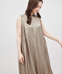 ROPE' | アセテートビンテージサテンギャザーワンピース(ワンピース)