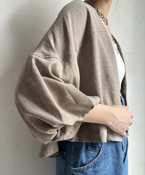 DouDou（ドゥドゥ）の「【WEB限定】テープデザインボレロ（シャツ 