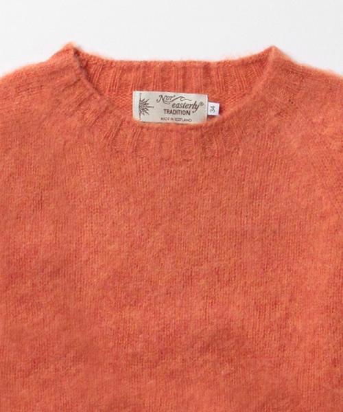 BEAMS BOY（ビームスボーイ）の「Nor’Easterly / シェトランド シャギー クルーニット 15FW（ニット/セーター・レディース・ナチュラル/グレー/ブラック/レッド系その他/オレンジ系その他/イエロー系その他/オリーブ/ブルー系その他・ONE SIZE）」の17枚目の写真
