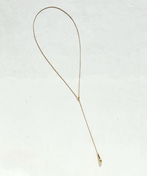 GOLDY（ゴールディ）の「"Y"シェイプ ニュアンス ドロップ ロング ネックレス（ネックレス・レディース・ゴールド/シルバー系その他/ゴールド系その他/シルバー・FREE）」の7枚目の写真