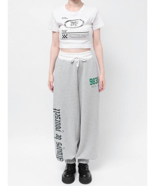 EVRIS（エヴリス）の「【みちょぱコラボ】グラフィックスウェットパンツ（スウェットパンツ・レディース・レッド/グレー/ブラック・FREE）」の18枚目の写真