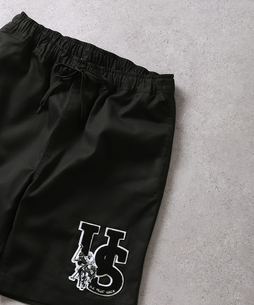 U.S. POLO ASSN.(ユーエスポロアッスン)の「【U.S.POLOASSN.】 TCツイルワッペン イージー ショートパンツ(その他パンツ・レディース・ベージュ/チャコール/ブラック/ホワイト・MEDIUM/LARGE/X-LARGE/SMALL)」の3枚目の写真
