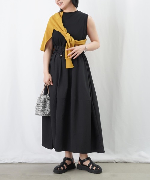 セール】LC/LLL ナイロンドッキングワンピース / ノースリコンビ