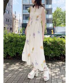 ELEANOR LINEN LIKE DRESS（ドレス）｜Ameri（アメリ）のファッション