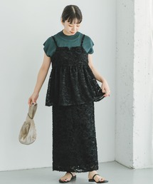 ITEMS URBANRESEARCH | フェザーフリンジキャミソール×スカートセット(セットアップ)