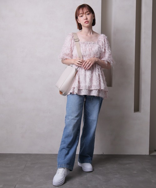LADYMADE（レディメイド）の「フリンジジャガードブラウス
