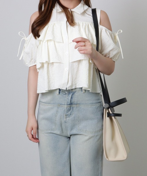 Lace Ladies(レースレディース)の「キャンバス 2WAY バイカラー スクエア トートバッグ(トートバッグ・レディース・ブラック/ブラウン/ブラック×ホワイト・FREE)」の22枚目の写真
